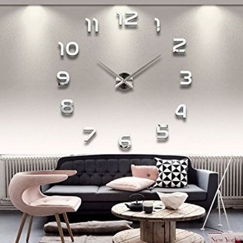 Grande Horloge Murale Design 3D 1,20m