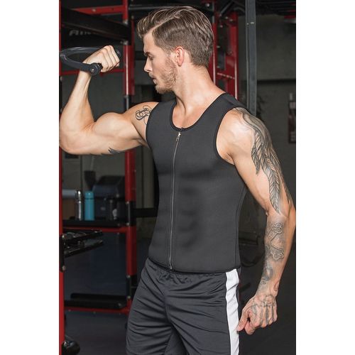 Gilet de Sudation Minceur Perte Poids au Ventre -Sauna pour Homme en Néoprène