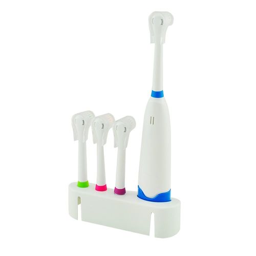 Brosse à Dents Electrique Rotative avec 3 Têtes de Brosse de Rechargement- Nettoyage Dentaire Soins des Dents