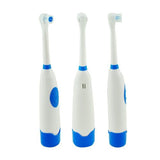 Brosse à Dents Electrique Rotative avec 3 Têtes de Brosse de Rechargement- Nettoyage Dentaire Soins des Dents