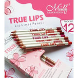 12 crayons à lèvres Avec 12 Couleurs-True Lips MZ.LUX