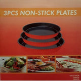 Pack 3 Moules pour Cake en acier inoxydable forme rond 22cm /26cm/28cm